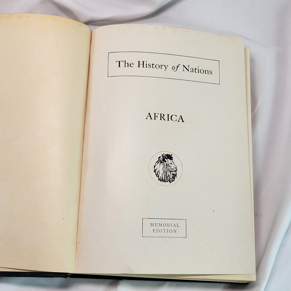 1928 History of Nations Vol 19 Africa Illustrated Collier Memorial Edition HC